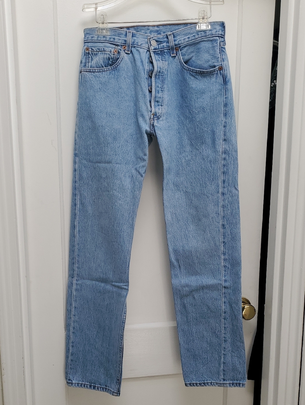 Vintage 1990s Levi's 501 Women's Jeans Light Blue Wash 30W 31L